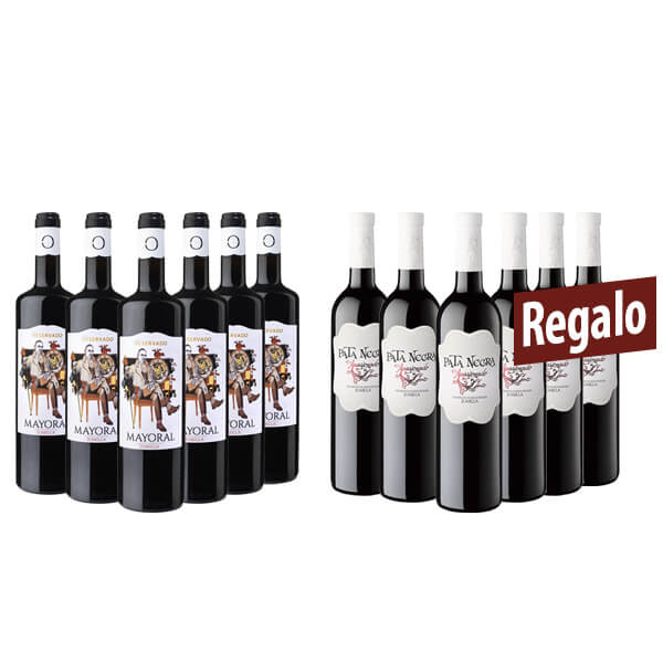 Pack De 6 Botellas Mayoral D O P Jumilla Tinto Reservado Regalo Pata