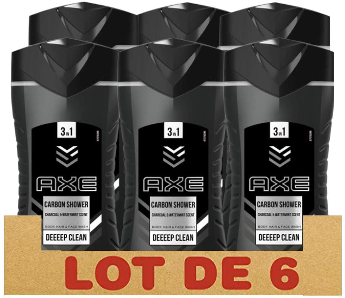 Pack de 6 geles de ducha Axe Carbon Shower »