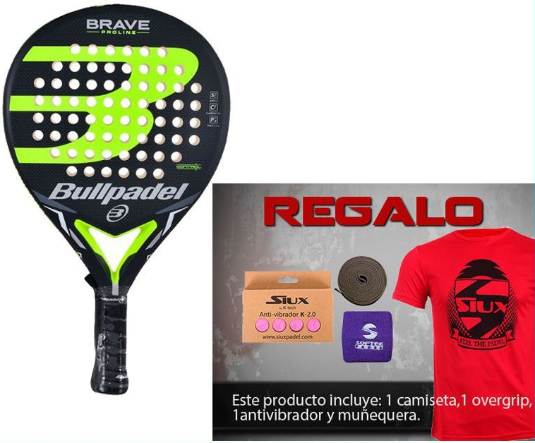 Pala Bullpadel Brave 1.0 regalos Michollo