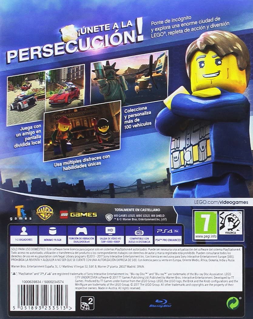 Juego PS4: Lego City: Undercover