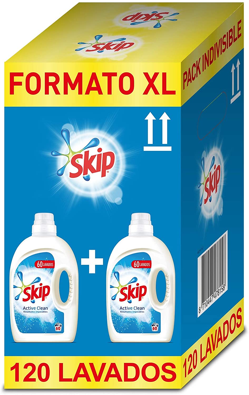 Pack de 120 lavados Detergente Skip Active Clean »