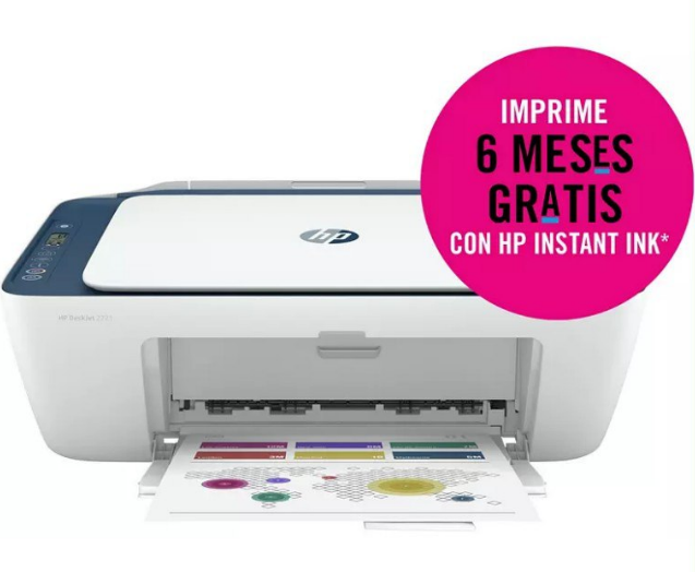 Impresora Multifunción HP DeskJet 2721 con 6 Meses de Tinta GRATIS »  Michollo.com