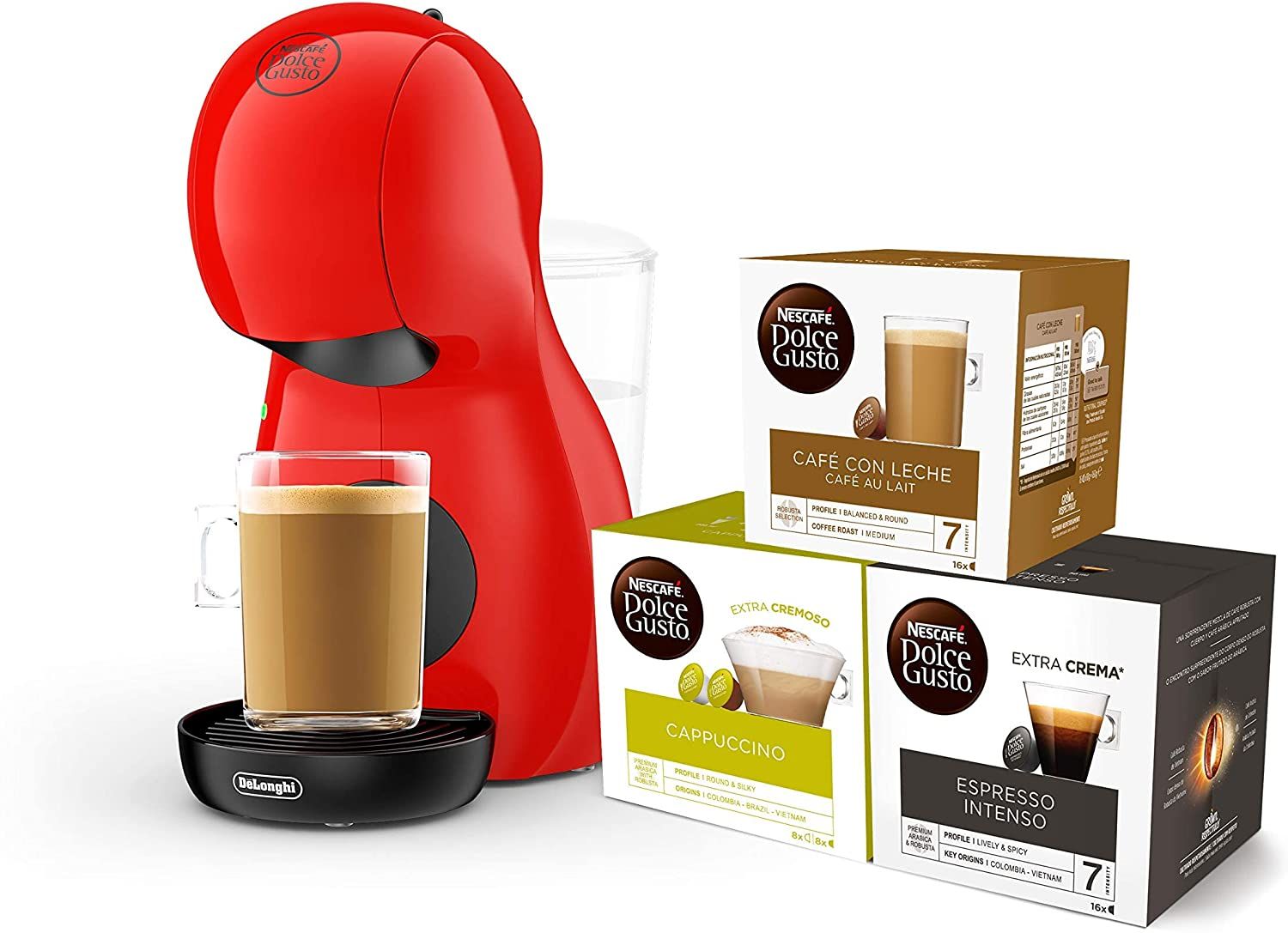Cafetera Dolce Gusto Piccolo XS De'Longhi + 96 Cápsulas » Michollo.com