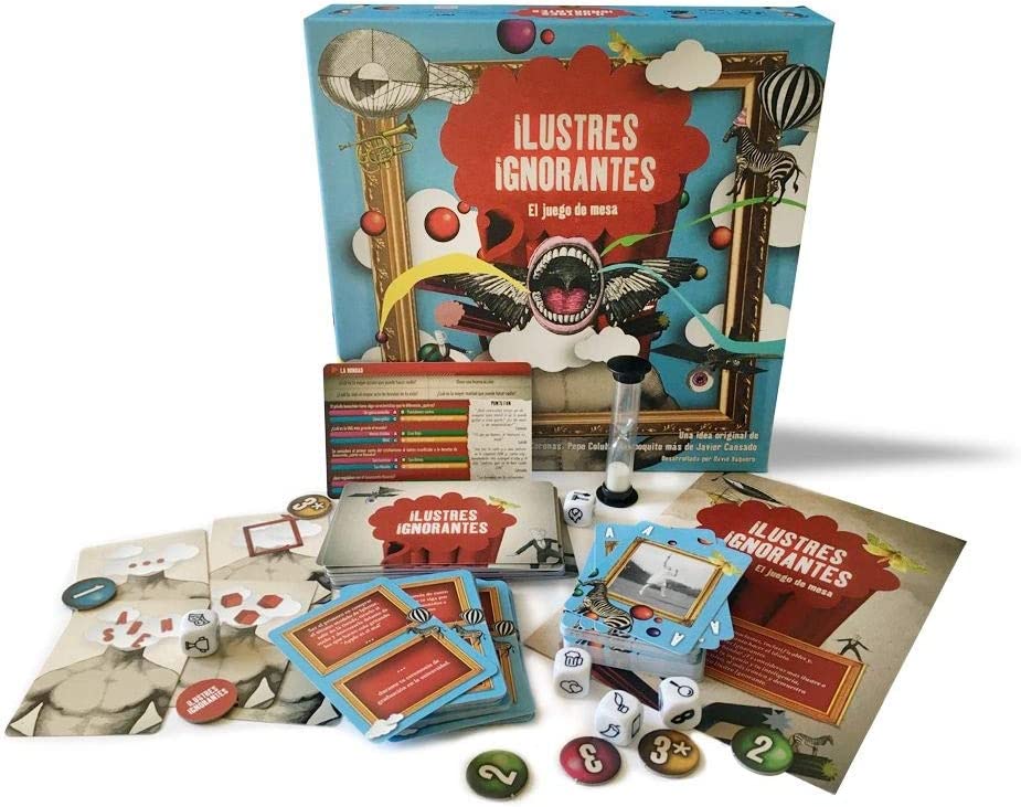 Ilustres Ignorantes - Juego De Mesa Oficial De Movistar: Cartas, Dados Y Creatividad Para 3-5 Jugadores (30+ Minutos)