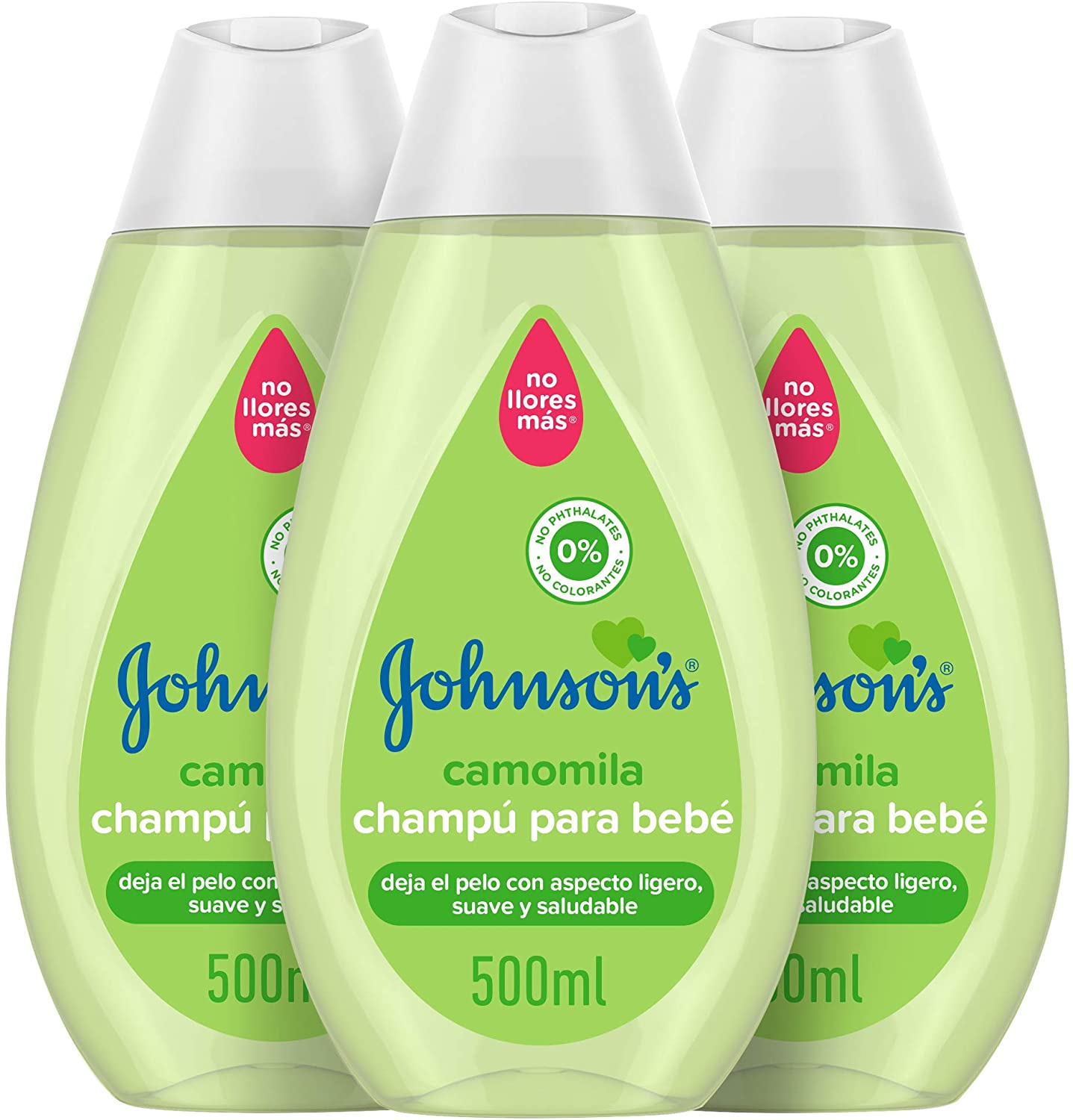 Pack 3 x 500 ml de Johnson's Baby Champú Camomila »