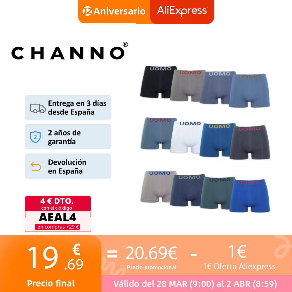 Pack 12 Calzoncillos Boxer Hombre » Michollo.com
