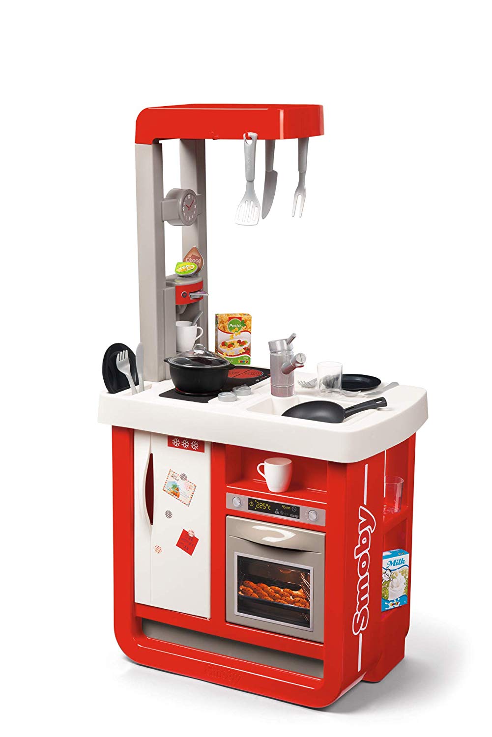 Tocador Niña Smoby- Cocina Cherry Con 25 Accesorios, Multicolor