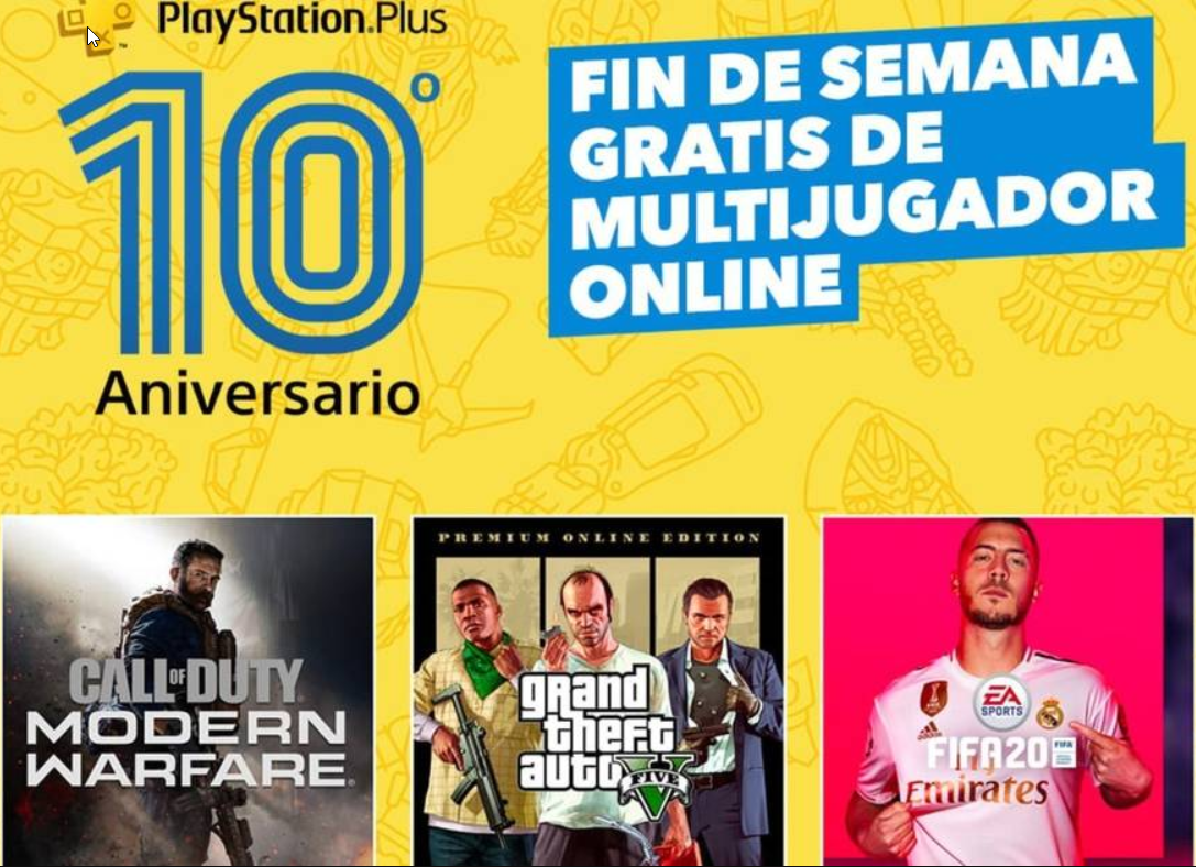 PS Plus GRATIS durante el fin de semana