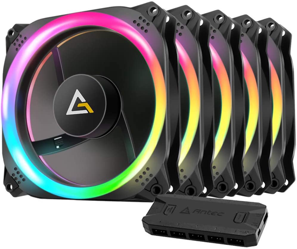 Pack De 5 Ventiladores Antec Prizm RGB Con Controlador » Michollo.com