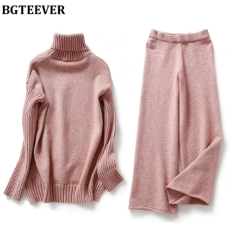 Conjunto de 2 piezas de punto grueso para mujer » Michollo.com