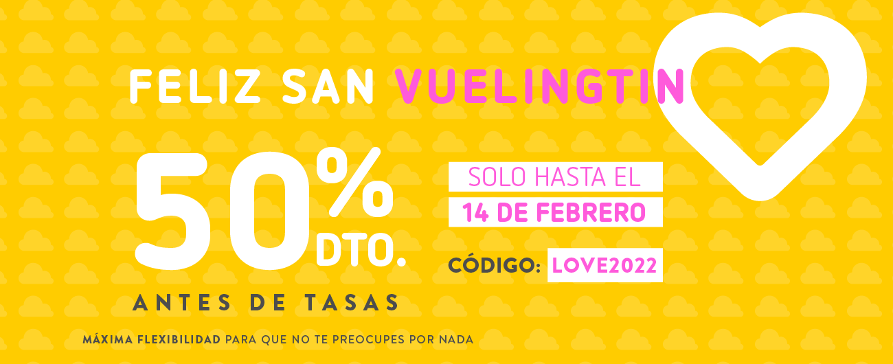50% Dto. en tu vuelo para viajar entre el 1 y el 31 de marzo con Vueling »  Michollo.com