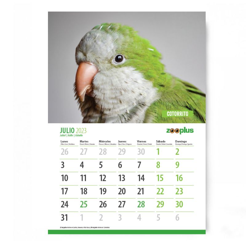 Calendario zooplus 2023 (con tu pedido +15€) » Michollo.com