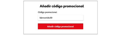 Código promocional