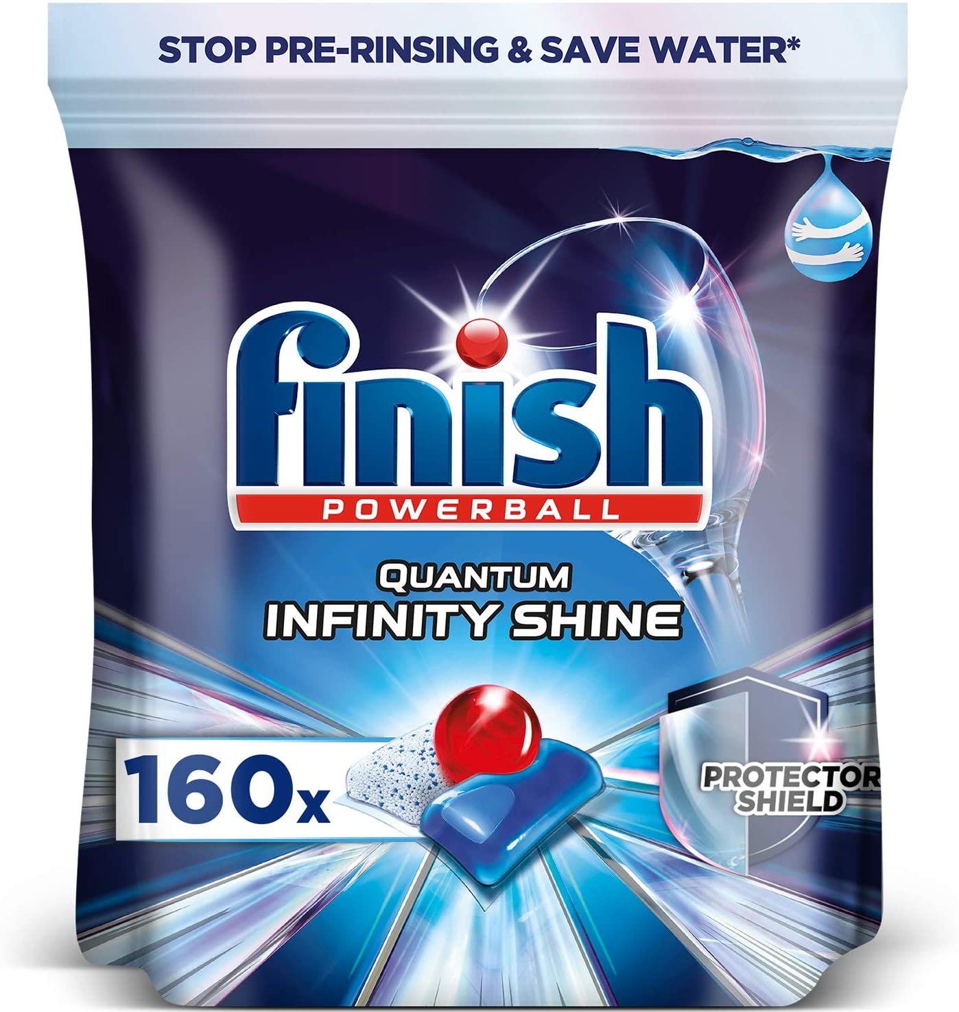 160 pastillas Finish Powerball Quantum Infinity Shine »