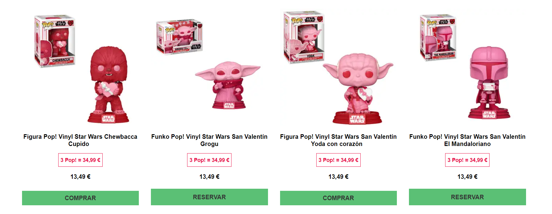 Funko Pop! Star Wars: San Valentín - Yoda con corazón