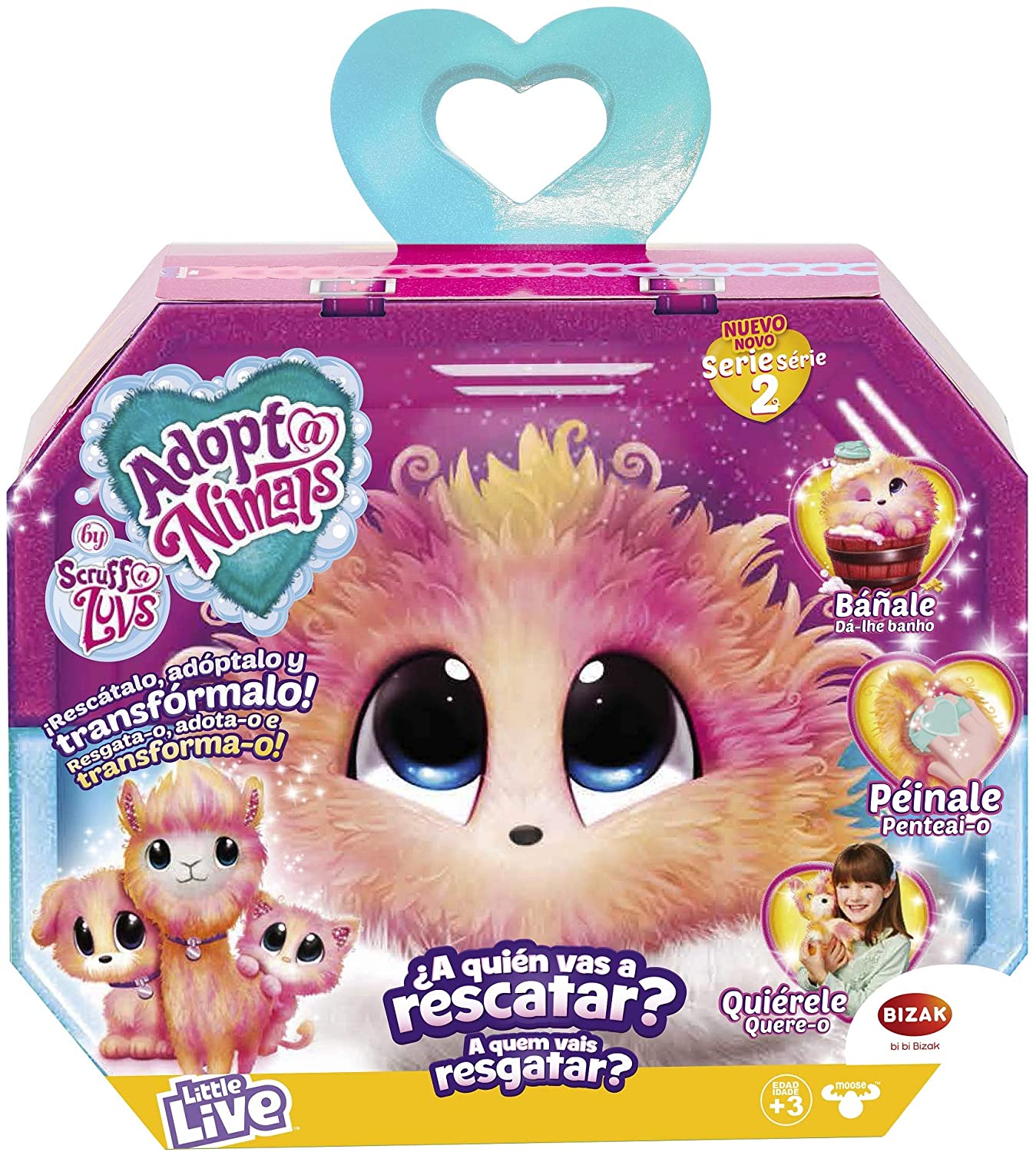 Little Live Pets Bizak Adoptanimals Peluche Interactivo Cutie