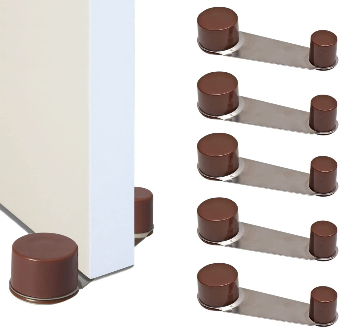 Topes Para Puertas Retenedor Pack Protector Pared Sujeta Puertas