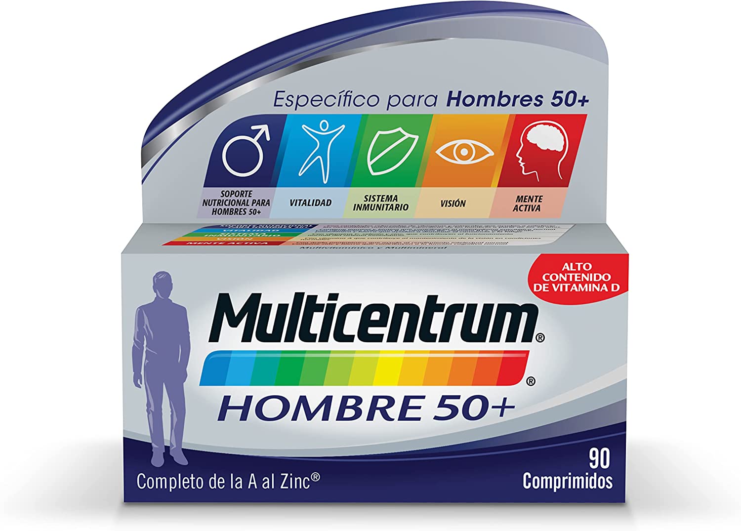 Complemento multivitamínico para hombres 50+ sin gluten. » Michollo.com