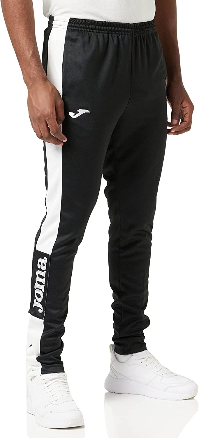 Pantalones de Hombre Joma Championship IV, Negro/Blanco, XL