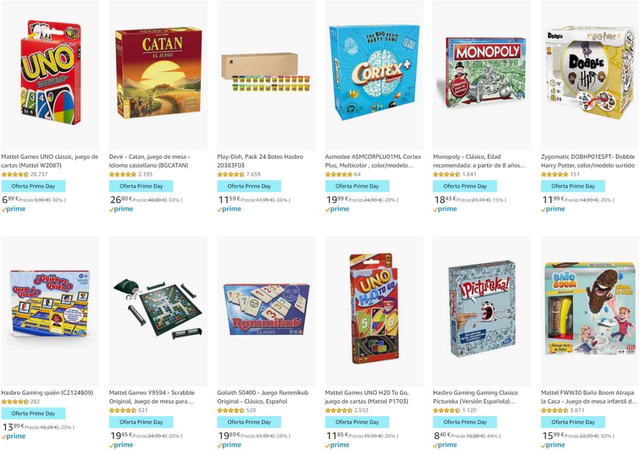 Ofertas en juegos de mesa y puzzles Amazon »