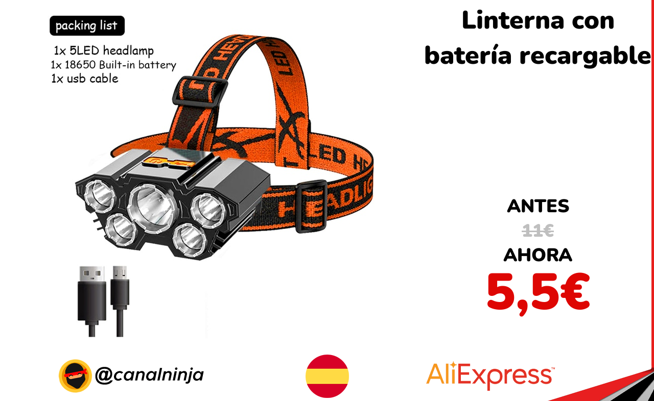 Baja la intensidad de la linterna