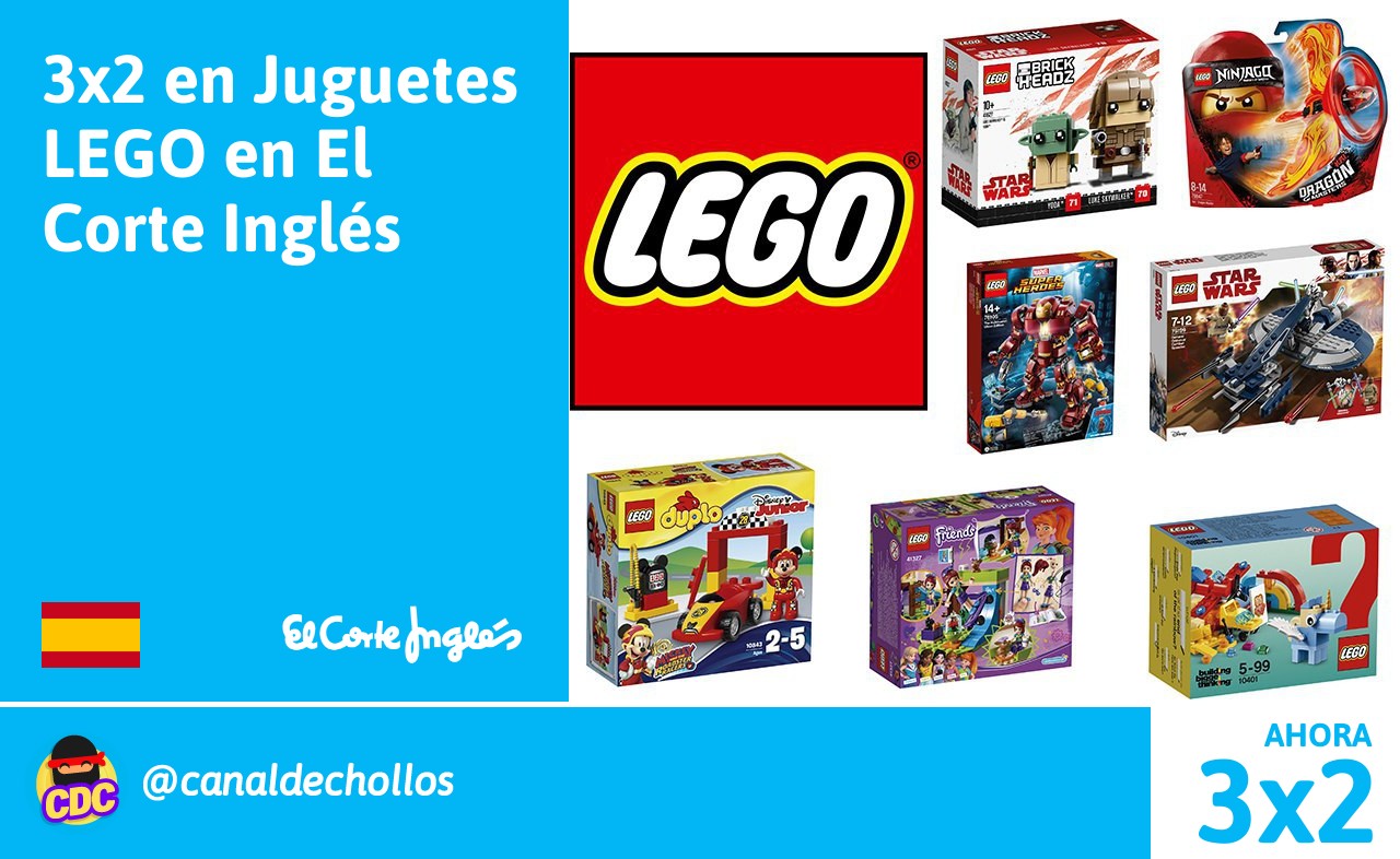 lego 3x2 el corte ingles 2018