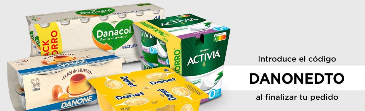 Yogur natural azucarado pack 4 unidades 120 g · DANONE · Supermercado El  Corte Inglés El Corte Inglés