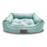 Cama para mascotas turquesa