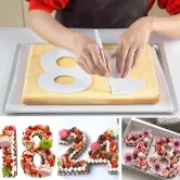 Juego de moldes para decoración de tartas 