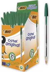 Caja de 50 bolígrafos BIC verde