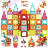 120 Bloques Magnéticos de construcción Beeyouk para niños 120 Bloques Magnéticos de construcción Beeyouk para niños