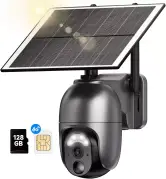 Cámara de Vigilancia Exterior Inalámbrica con Panel Solar