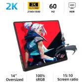 Monitor portátil 2K Zsus 14"