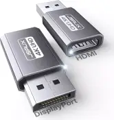 2 adaptadores DisplayPort a HDMI 4K 2 adaptadores DisplayPort a HDMI 4K