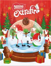 Calendario de adviento de figuritas de chocolate  