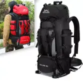Mochila impermeable de 90L para camping y senderismo