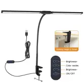 Lámpara de escritorio doble cabezal LED