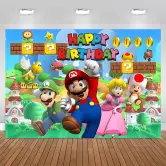 Fondo de decoración Super Mario Bros