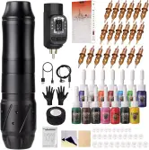 Kit de tatuaje máquina rotativa inalámbrica