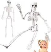2 esqueletos de cuerpo entero 40cm Halloween