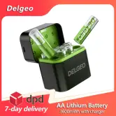 8 pilas recargable AA Litio 1,5 V 3600mWh con cargador
