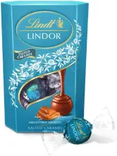  Lindt bombones LINDOR CORNET caramelo salado 200gr 