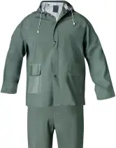 Traje de Agua Impermeable Verde PVC WOLFPACK