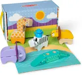 Bloques Construcción Niños de Animales de Juguete