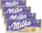 4 tabletas  de Chocolate Blanco Milka