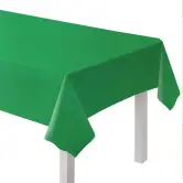 Mantel verde de plástico 274x137cm