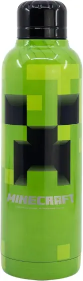 Botella termo de acero inoxidable Minecraft de 515 ml