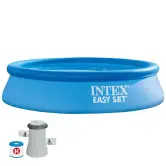 Piscina hinchable redonda con depuradora