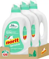 3x 2120ml Detergente Líquido Norit Sensible