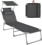 Tumbona reclinable Songmics 193x53x29cm
